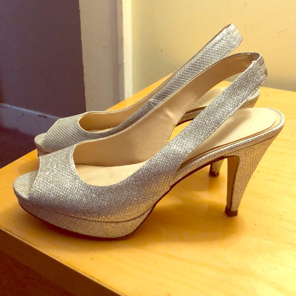 Silver Evening heels